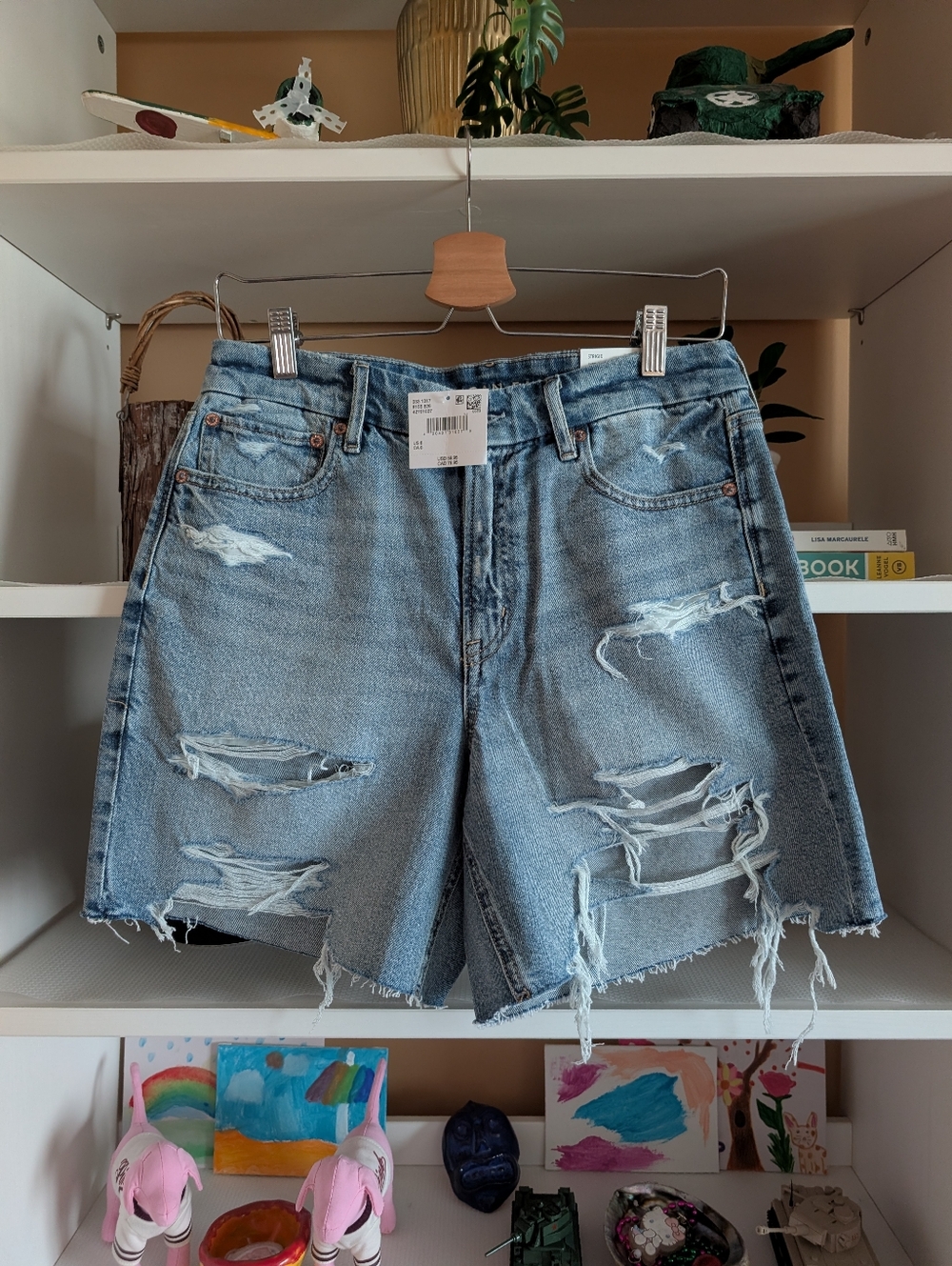 American Eagle AE 6" Strigid Curvy Relaxed Denim Short